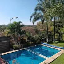 Área exterior con alberca